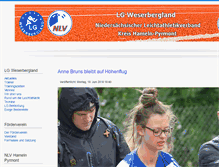 Tablet Screenshot of lgweserbergland.de